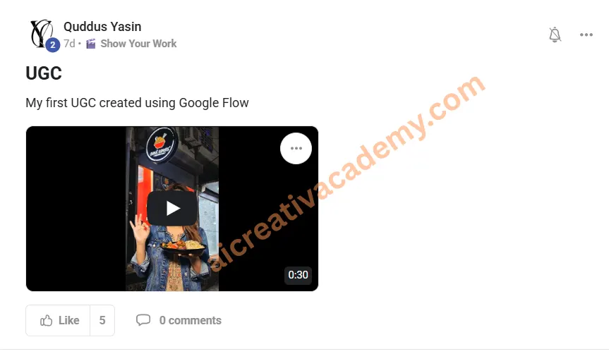 Student post 3 from the private community