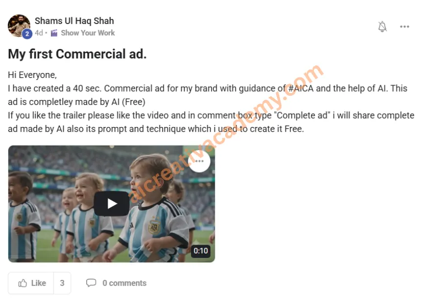Student post 2 from the private community